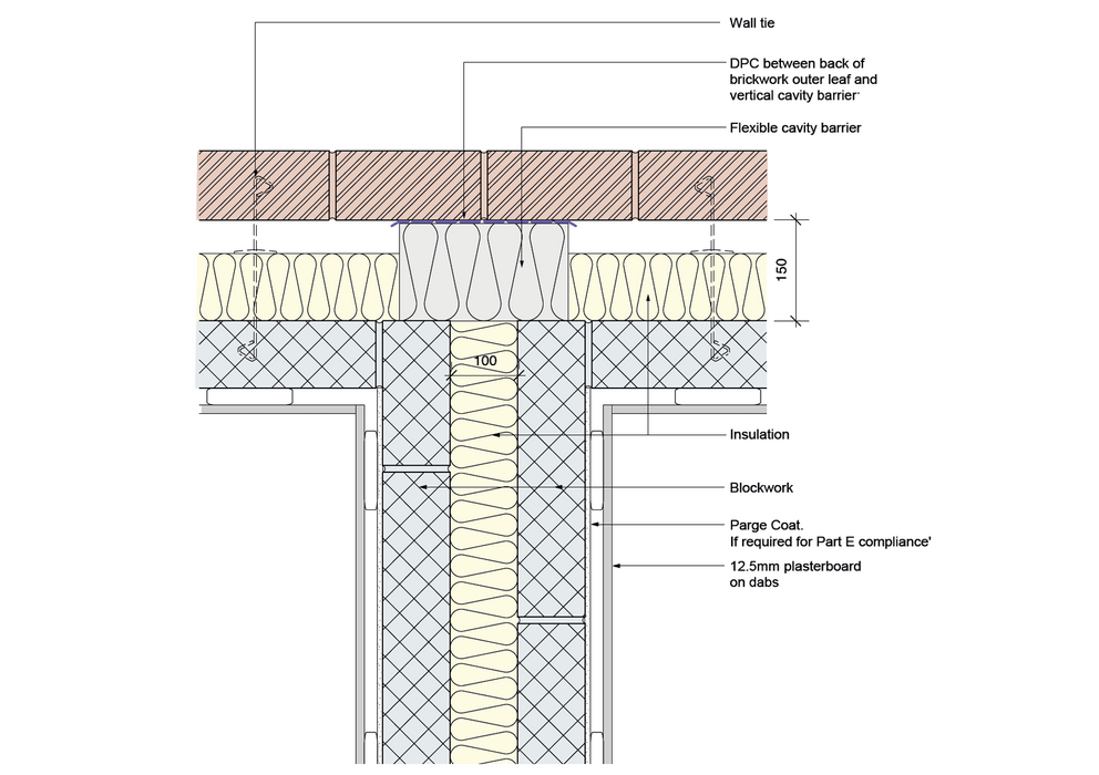 E18: Masonry separating wall